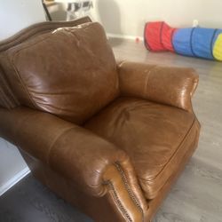 LEATHER COUCH AND SOFA
