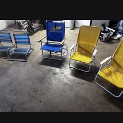 5 Beach Chairs 