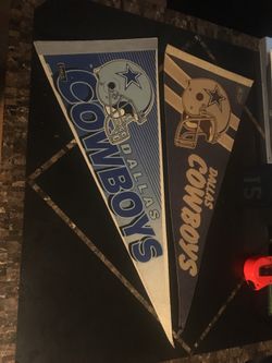 (2) Dallas Cowboys Pennants NFL