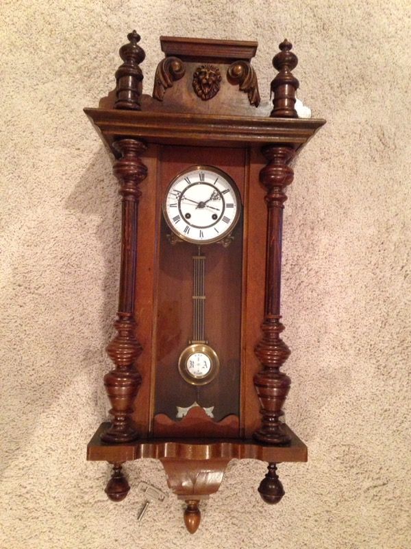 German DRP #55006 wall clock