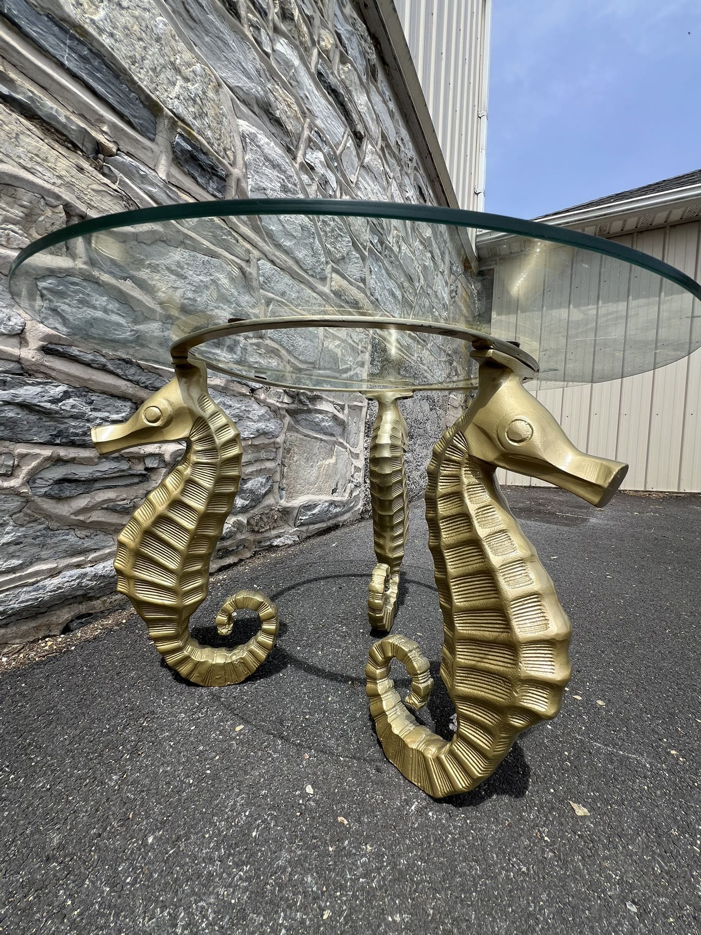 Pier 1 Imports Golden Seahorse Coffee Table