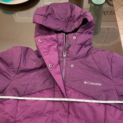 Purple Like New Size L Teenager Columbia Jacket 