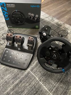 Logitech G923 Trueforce Racing Wheel Setup with Cockpit and Shifter