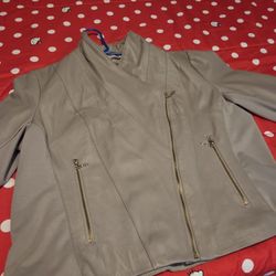 Asymmetrical Leather Jacket