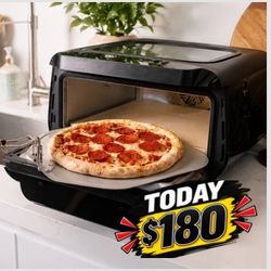 Pizza Oven 700°F 12” Air Fry Indoor Countertop