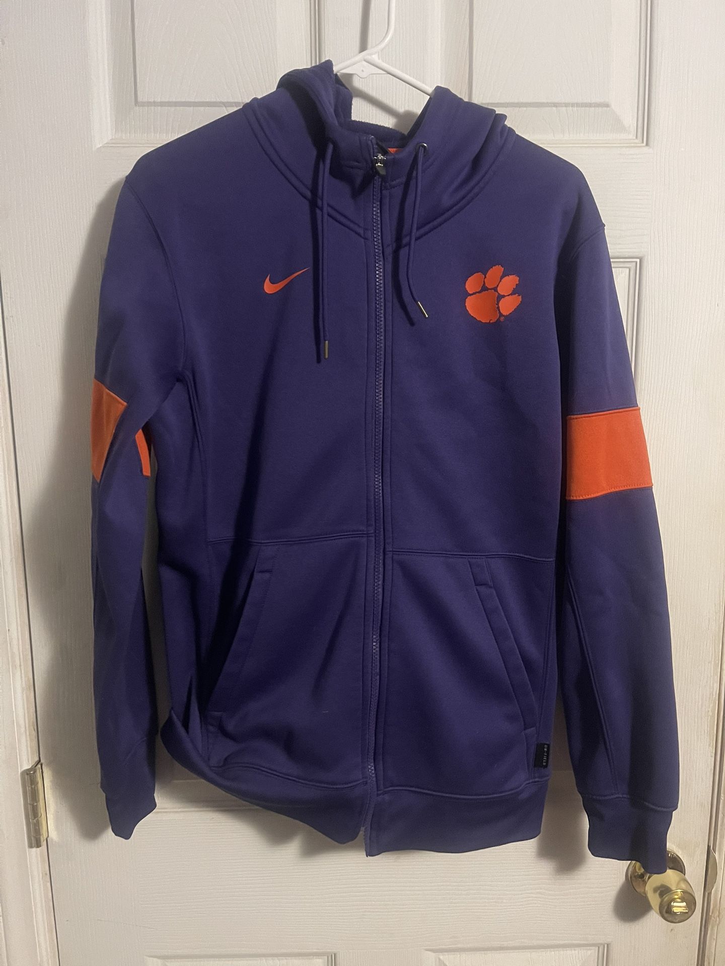 Clemson Tigers Full Zip Nike jacket. Football L Small. Zipper Broken.