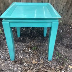 Aqua End Table
