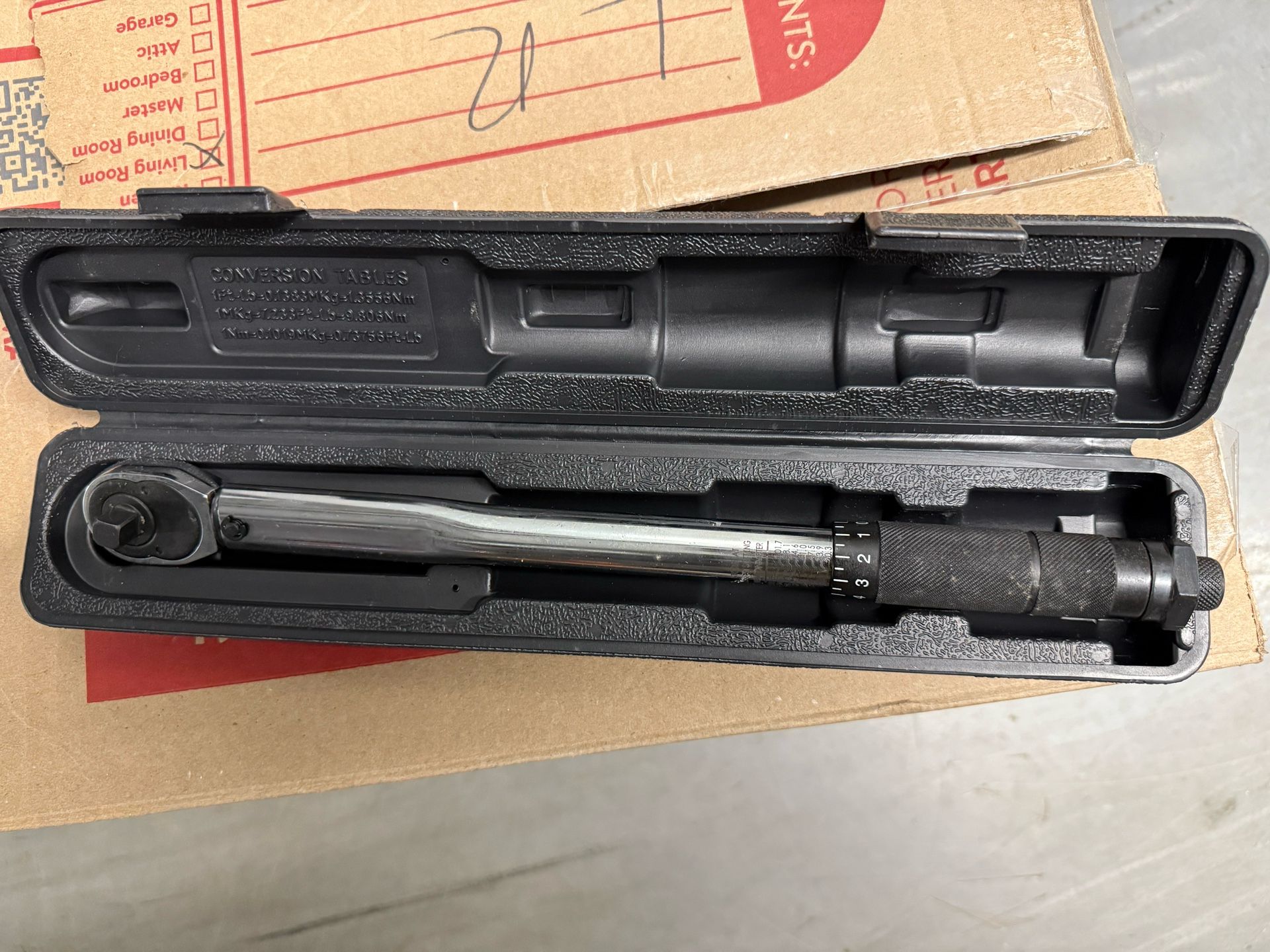 1/2 in. Click-Type Torque Wrench with Hard Case 