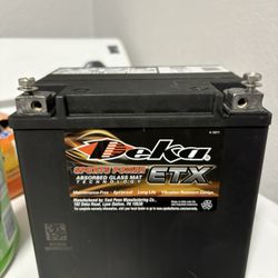 Battery for side-by-side motorcycle