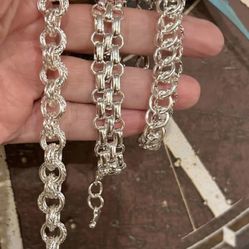 Silver 7” Bracelets 