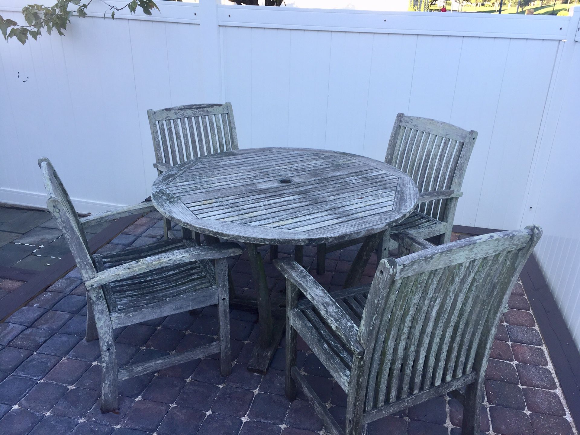 Teak Outdoor Table and Chairs
