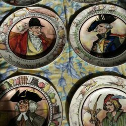 Royal Daulton 1940's bone china collectors plates "The Professionals" series