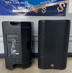 Pair of Harbinger Vari 2000W 15” Powered Speakers - V2315