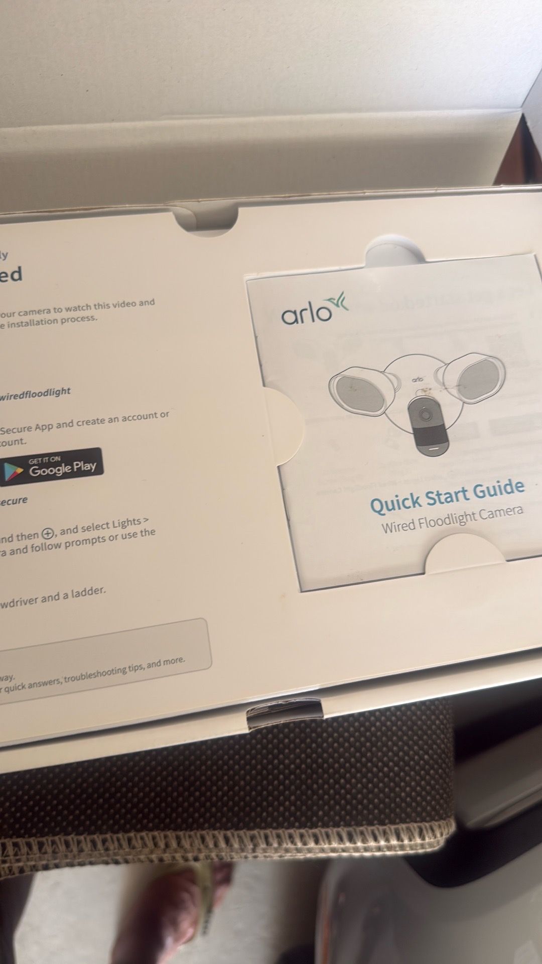 Arlo wired floodlight Camera