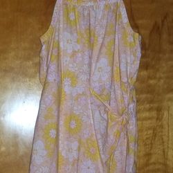 Girl's Wonder Nation Yellow & White Skort Romper XL (14-16) Spring Summer Outfit
