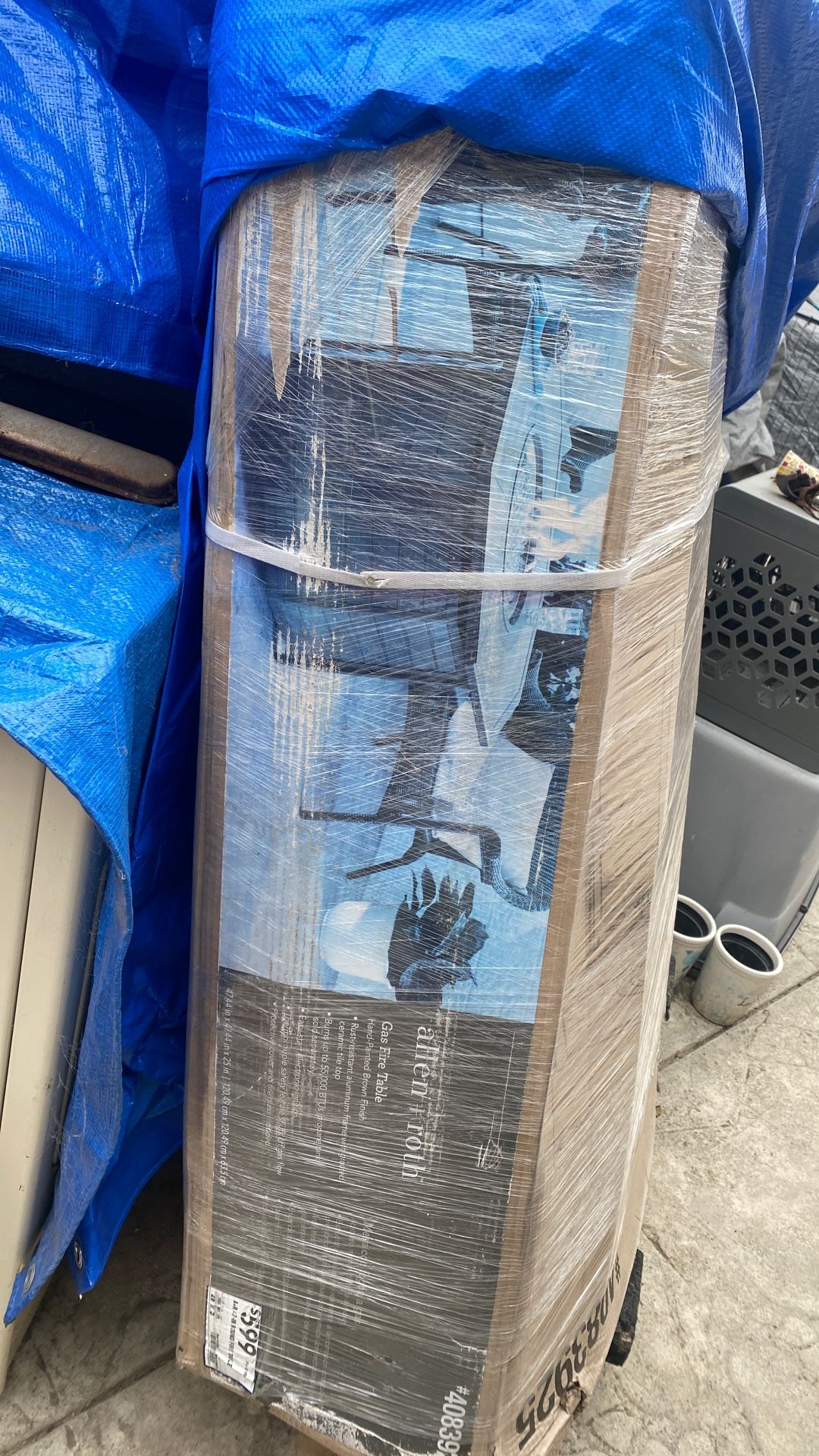 Allen Roth Gas Fire Table