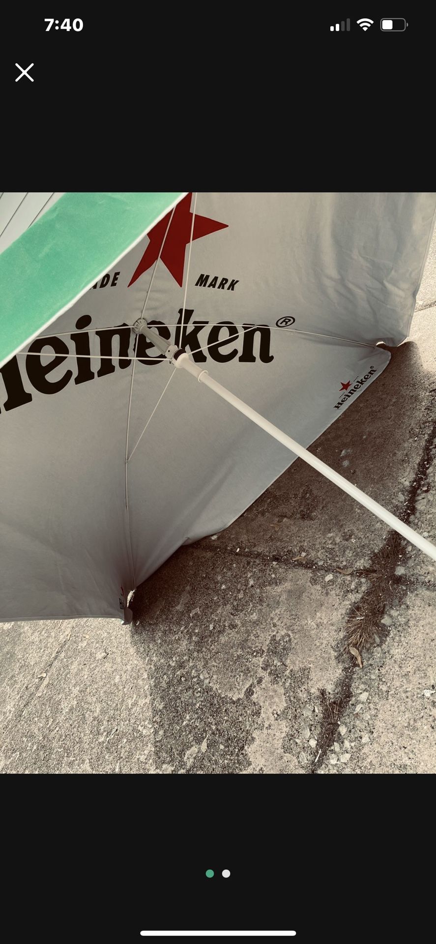 HEINEKEN PATIO UMBRELLA Beach MAN CAVE