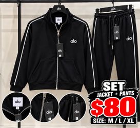 Alo Track Jacket and Pants Set