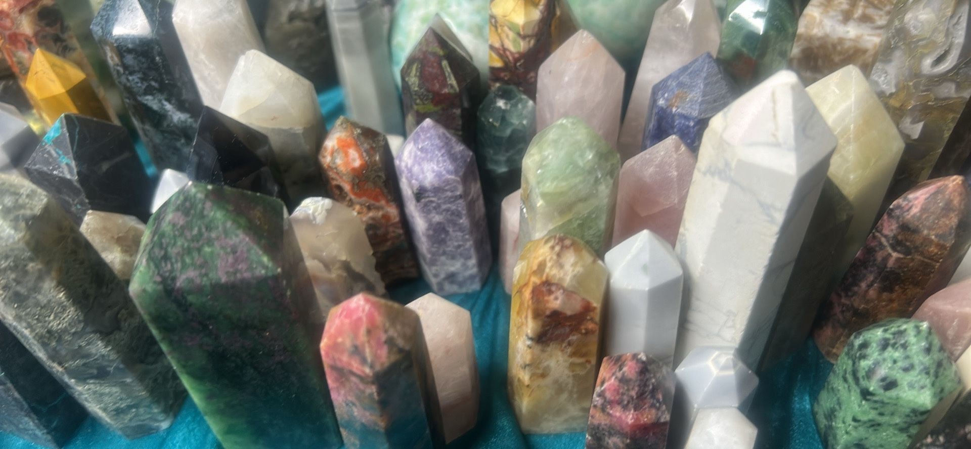 Crystal Towers Spheres Carvings