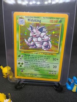 Pokemon 1999 Nidoking holo base set lp