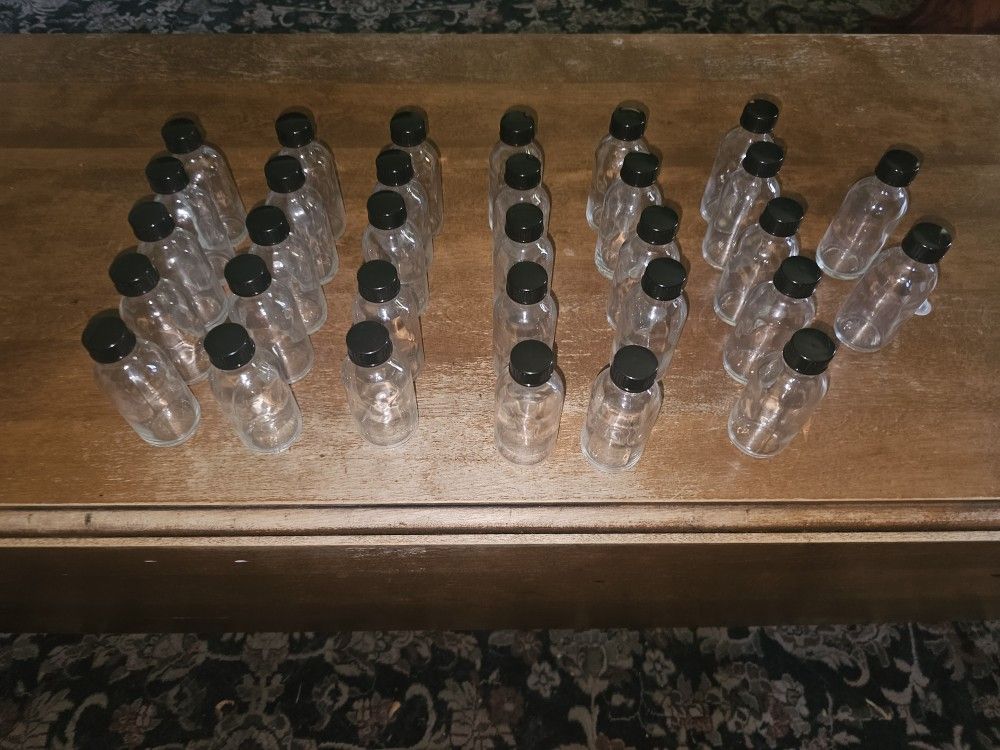 Glass Bottles W/ Lids