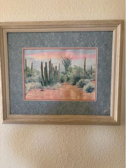 Signed Limited Edition Desert Landscape Print 43/350