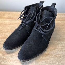 Black Suede Boots - Made In Portugal - Men’s Size 9