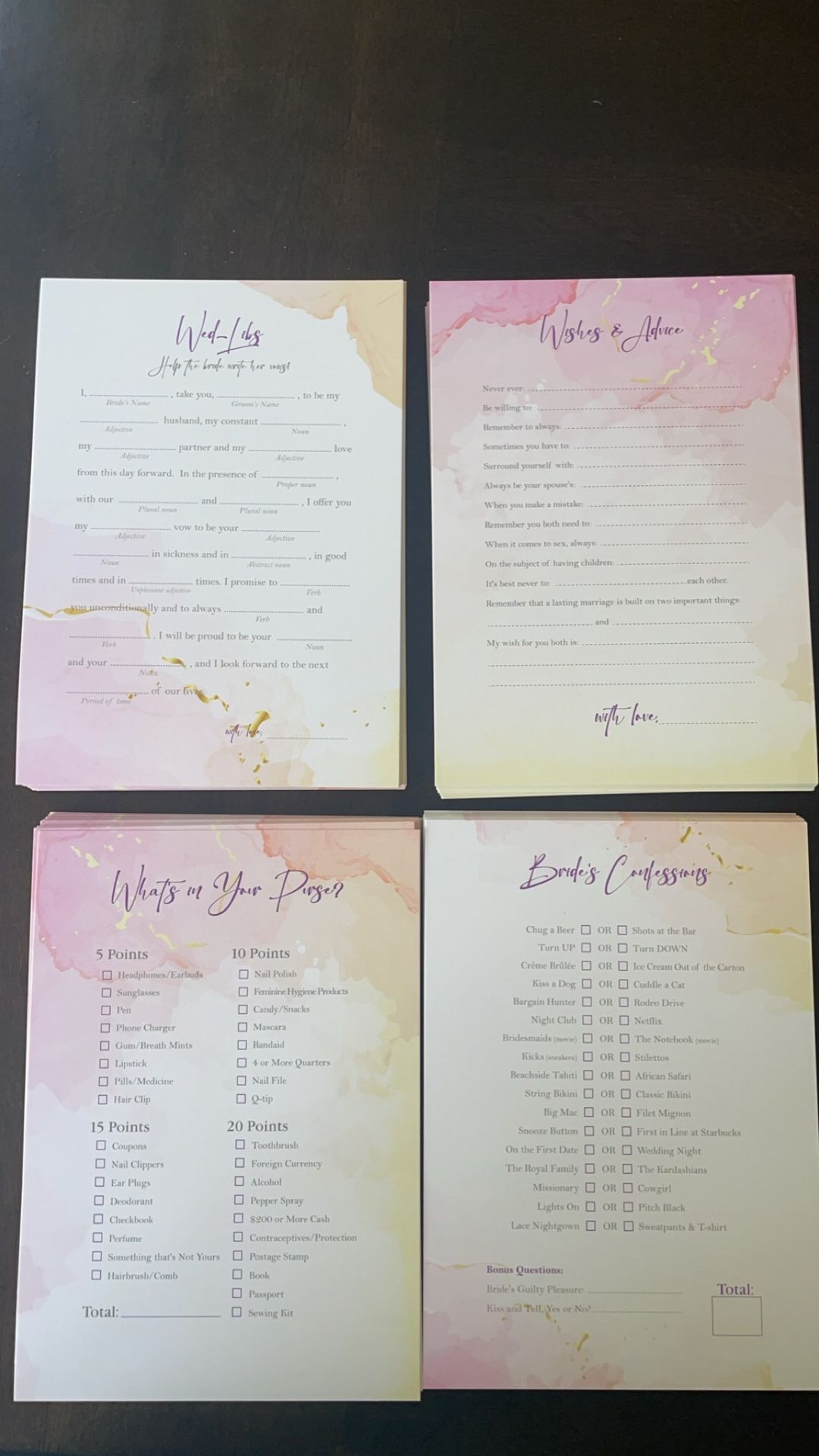 Bridal Shower Games