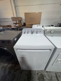 GE White Top-Load Electric Dryer