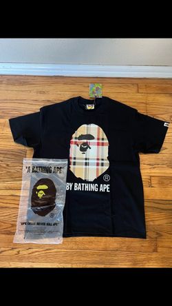 A Bathing Ape BAPE Plaid Ape Head T-Shirt