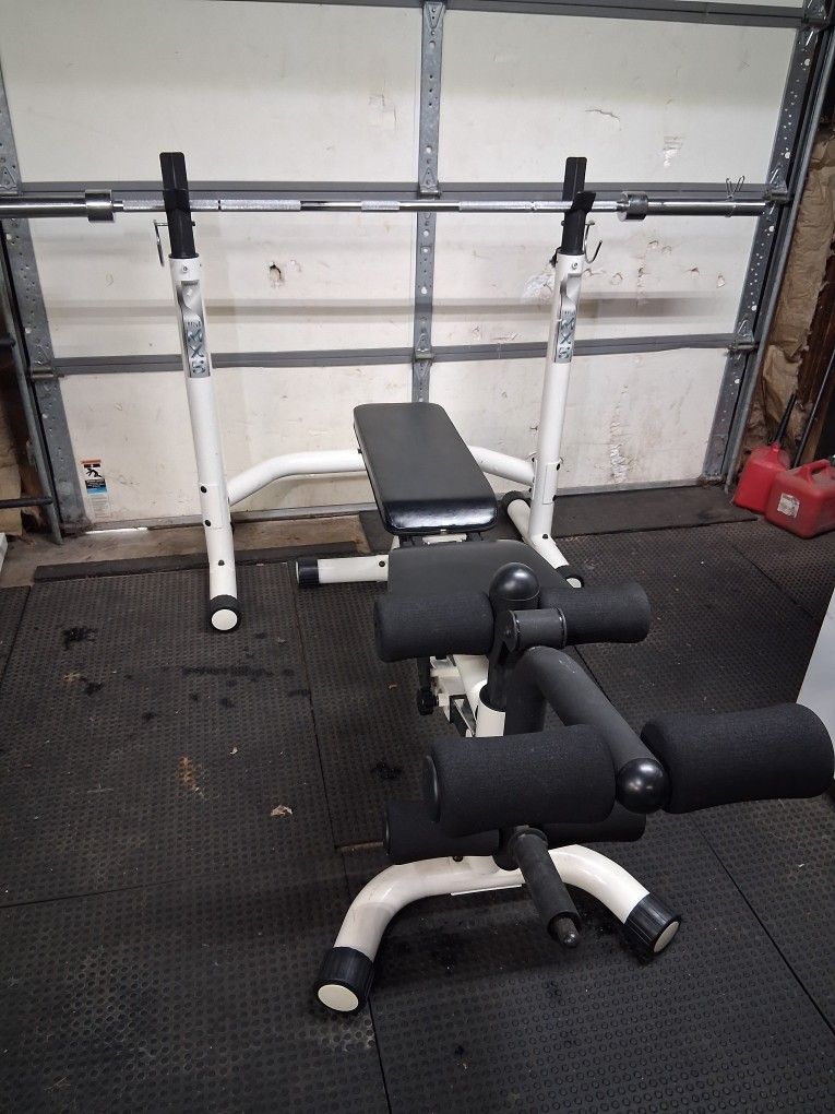 Rack, Bench, and Bar