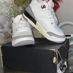 Jordan 3 Retro 11C – Summit White/Fire Red/Black – Like New