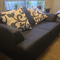 Blue Denim Color Two Seat Couch