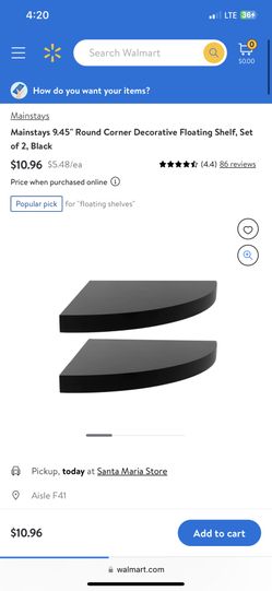 2 Sets of Shelves Available 