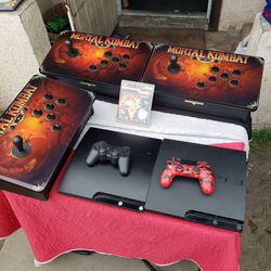 Playstation 3 Slim 500GB with 1 Controller Sealed. All work PS3 $125!. Games are $10! Each. The arcade Station is $250! Each Limited edition they wort