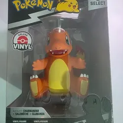 Pokemon Select Deluxe Vinyl Charmander Figure – 8 Inch – Jazwares – New