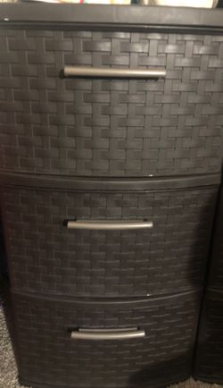 Sterilite 3 Drawer Weave Tower Espresso Case of 2