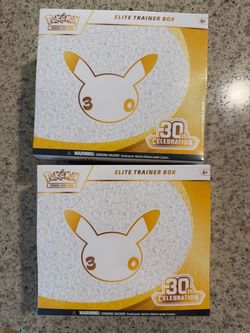 Pokémon 30th anniversary Trading Card Game ETB elite trainer box