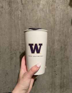 New Starbucks UW University Of Washington - 12 Oz Double Walled Tumbler