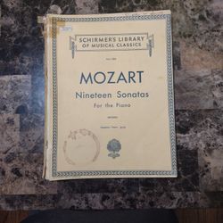 Vintage MOZART sheet Music 