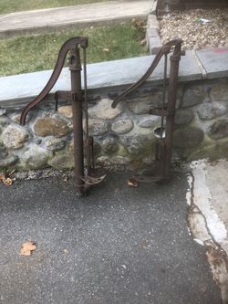 Antique well pumps