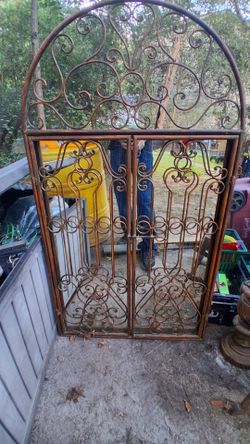 Wrought Iron Arched Garden Gate