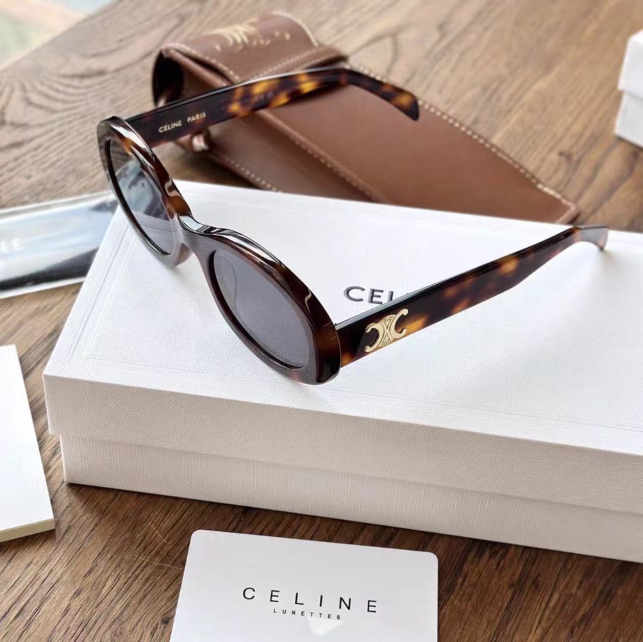 Celine Tortoise Shell Sunglasses
