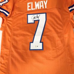 JOHN ELWAY SIGNED BRONCOS  XL JERSEY BECKETT COA