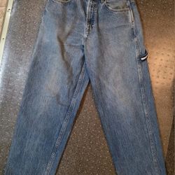 Vintage Y2k Tommy Hilfiger Men's Carpenter Jeans 29X32 Medium Wash