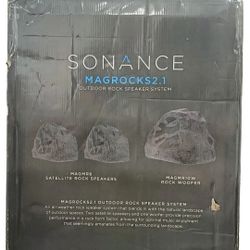 Sonance MAGROCKS2.1 Mag Series 2.1-Ch. Outdoor Rock Speaker System OB