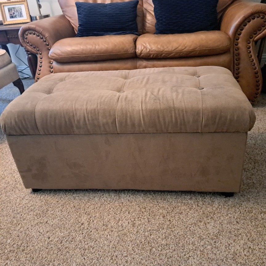Brown Storage Ottoman 20 Bucks