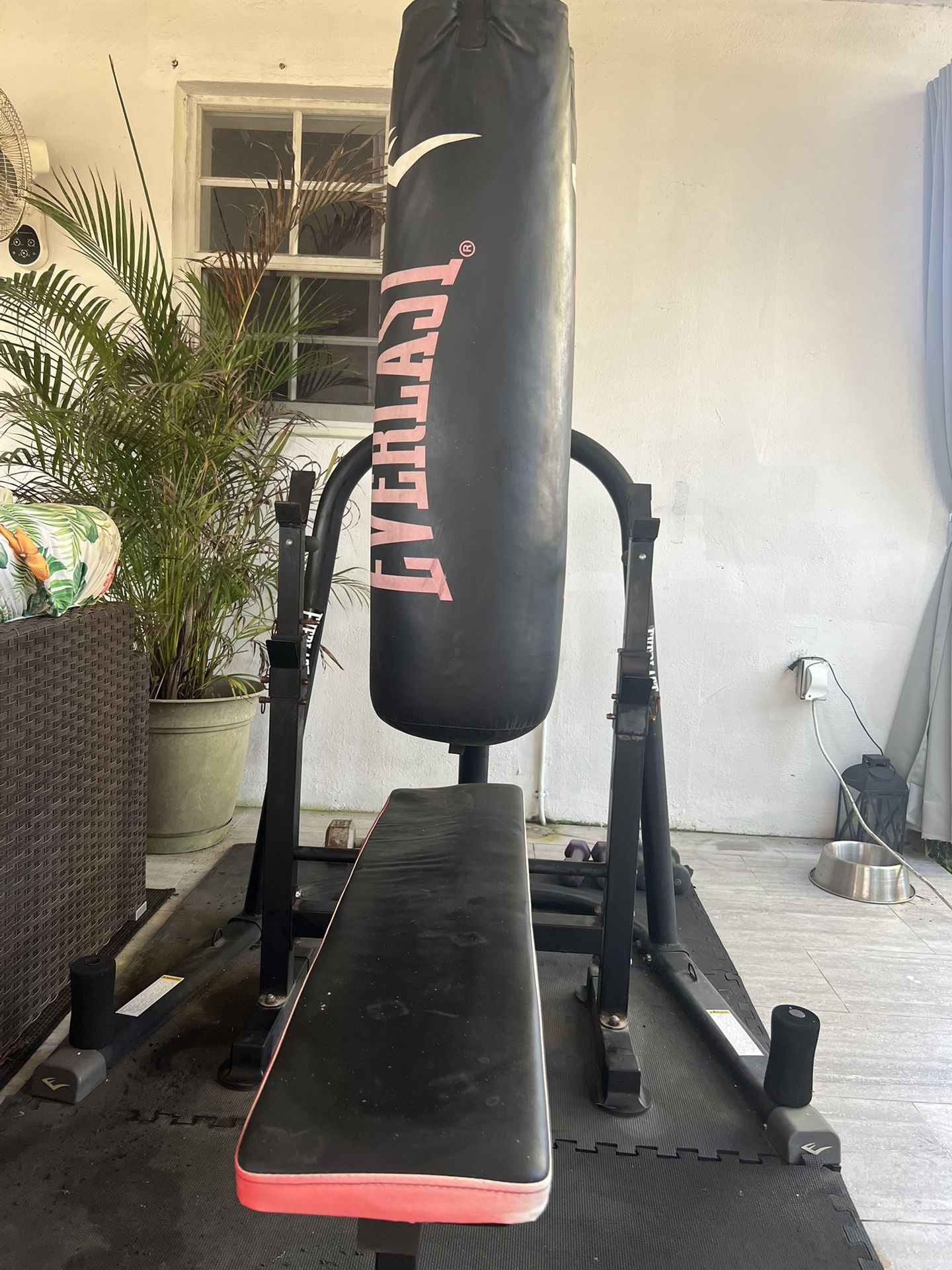 Punching Bag & Bench