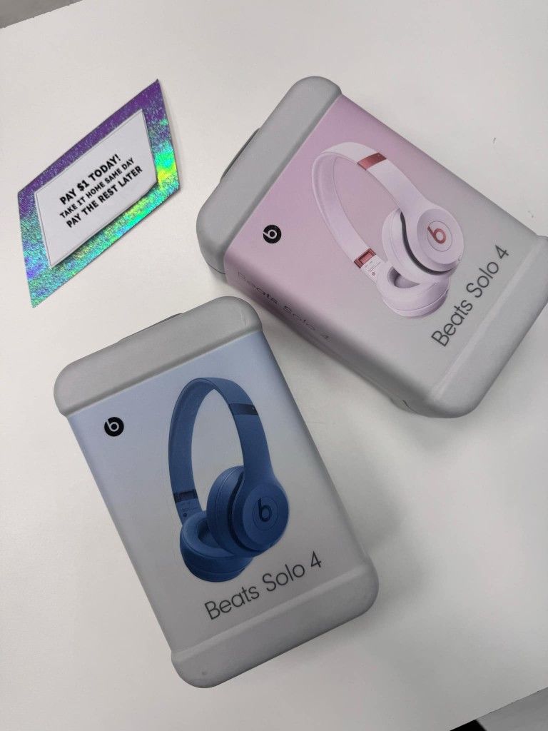 Beats Solo 4 Bluetooth Headphones New - Pay $5 DOWN AVAILABLE - NO CREDIT NEEDED