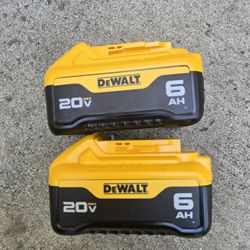 Dewalt 20v Batteries 6.0 Ah Brand New Price For Both 